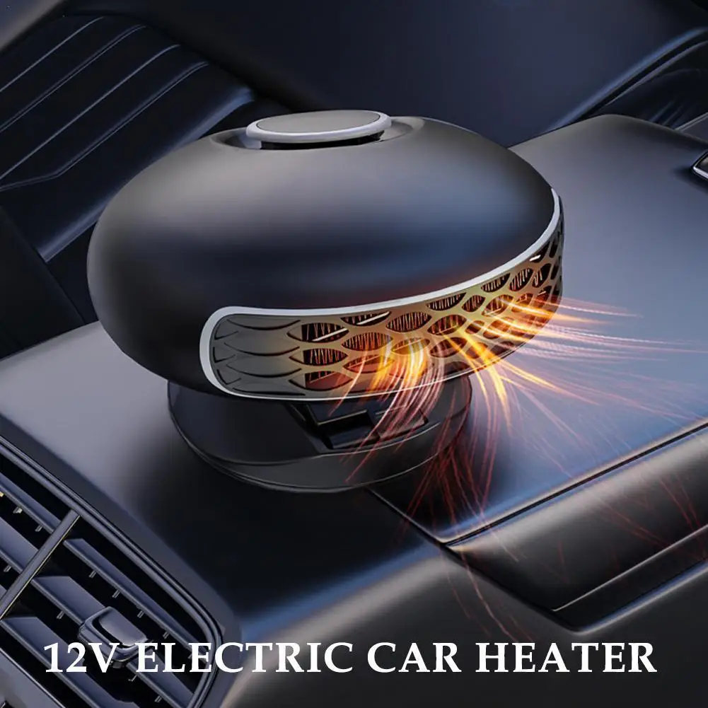 Car Heater 12V 150W Portable Car Heater Fan 2 IN 1 360 Degree Cooling Heating Auto Windshield Defroster Car Anti-Fog Heater