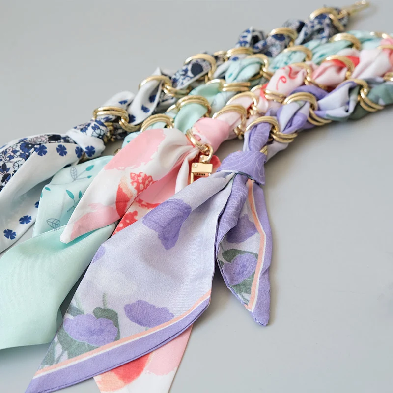 Nieuwe Mode Lente Herfst Vrouw Handtas Accessoire Onderdelen Kettingen Afneembare Vervanging Rode Bloemen Schattige Band Vrouwen Diy Ketting
