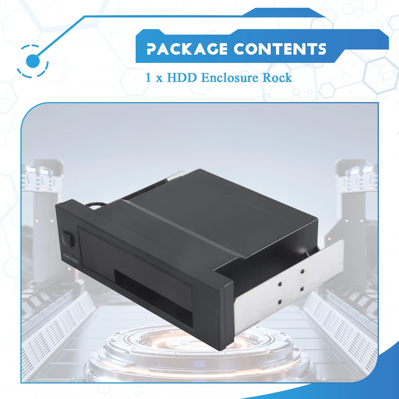 Universal Hot Swap Mobile Rack For 2.5 Inch Or 3.5 Inch SSD/HDD, Internal Tray-Less Hard Drive Backplane Enclosure