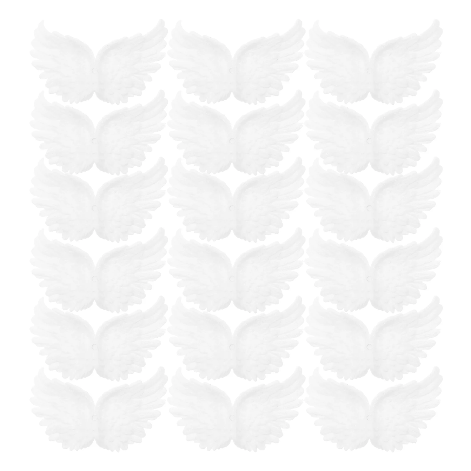 18 Pcs Angel Wings Decoration for DIY Crafts Costume Parts to Weave Charms Plastic