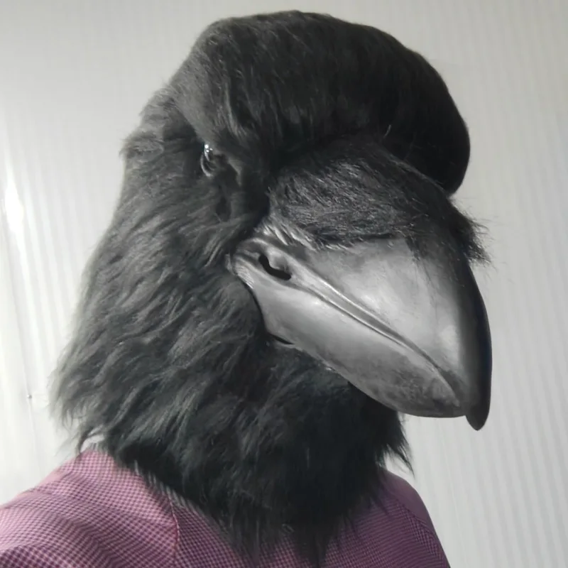 

Adorable Halloween Animal Crow Eagle Head Mask Costumes Props Fake Mask Dance Party Cosplay Accessories Toys And Hobbies