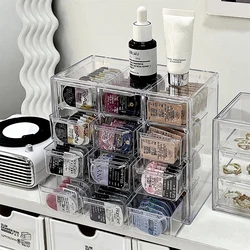 The 12-frame contact lens case is a large-capacity transparent multi-purpose object case