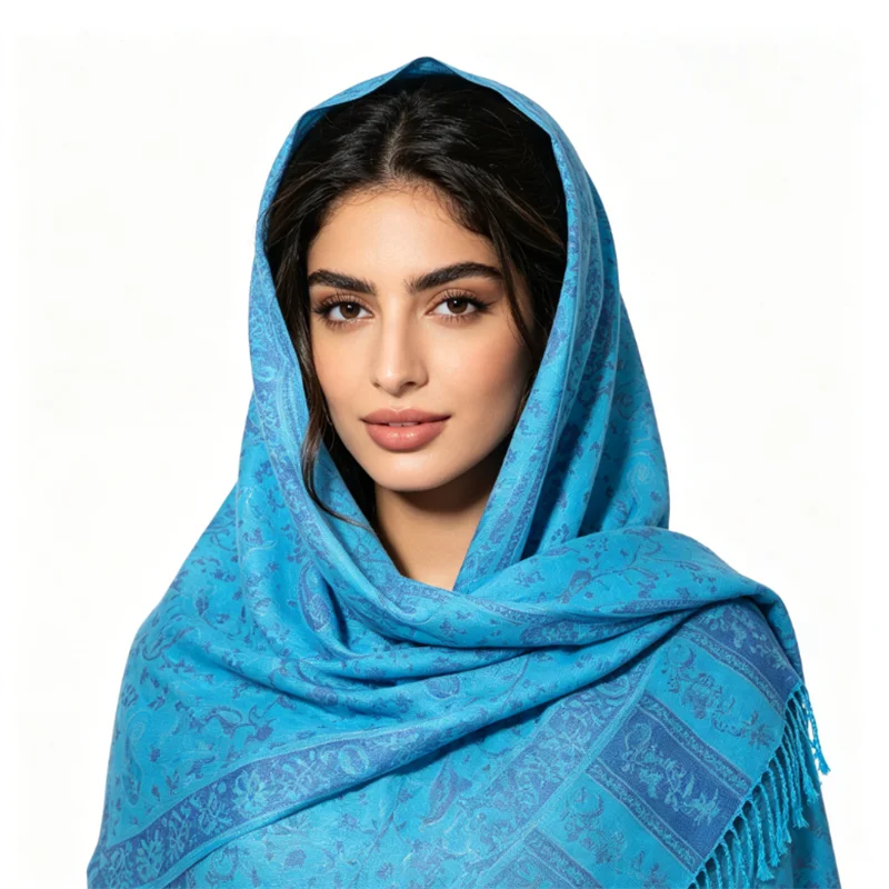 

Paisley Tassels Pashmina Shawl Woman Warm Scarf Muslim Hijabs Fashion Long Wraps Thick Scarves Female Cape Headscarf