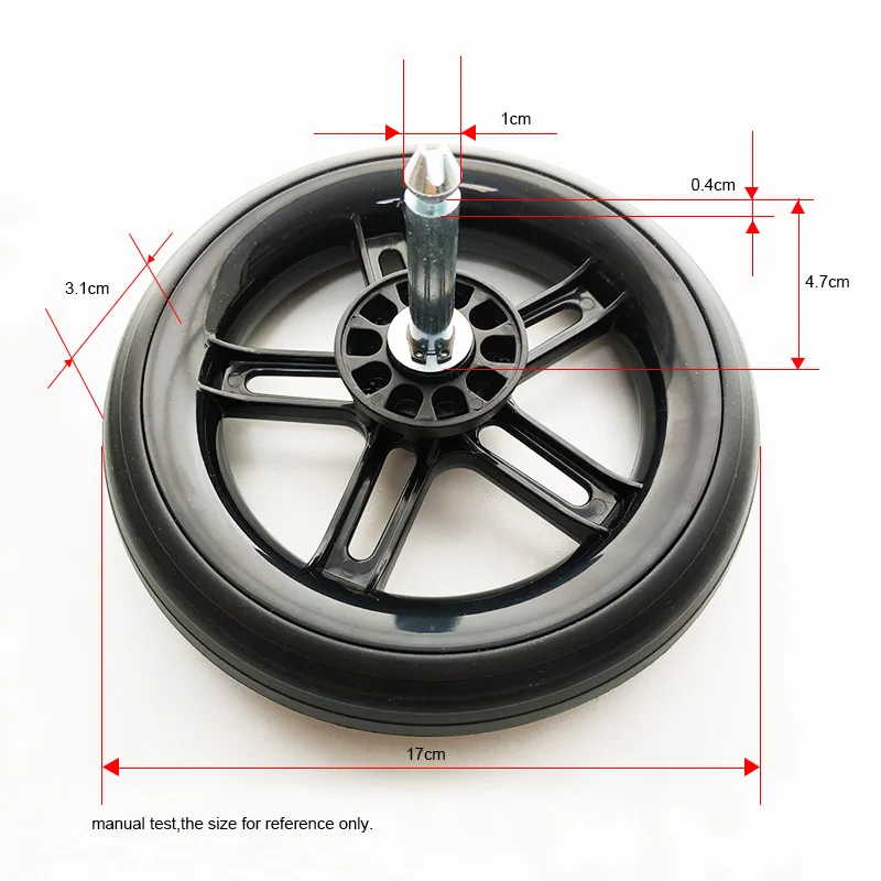 Roda Depan atau Belakang 17CM untuk Cybex Melio 2/3/Carbon/Pro Series Buggy HANYA Aksesori Melio Kereta Dorong Lainnya TIDAK Kompatibel!! !