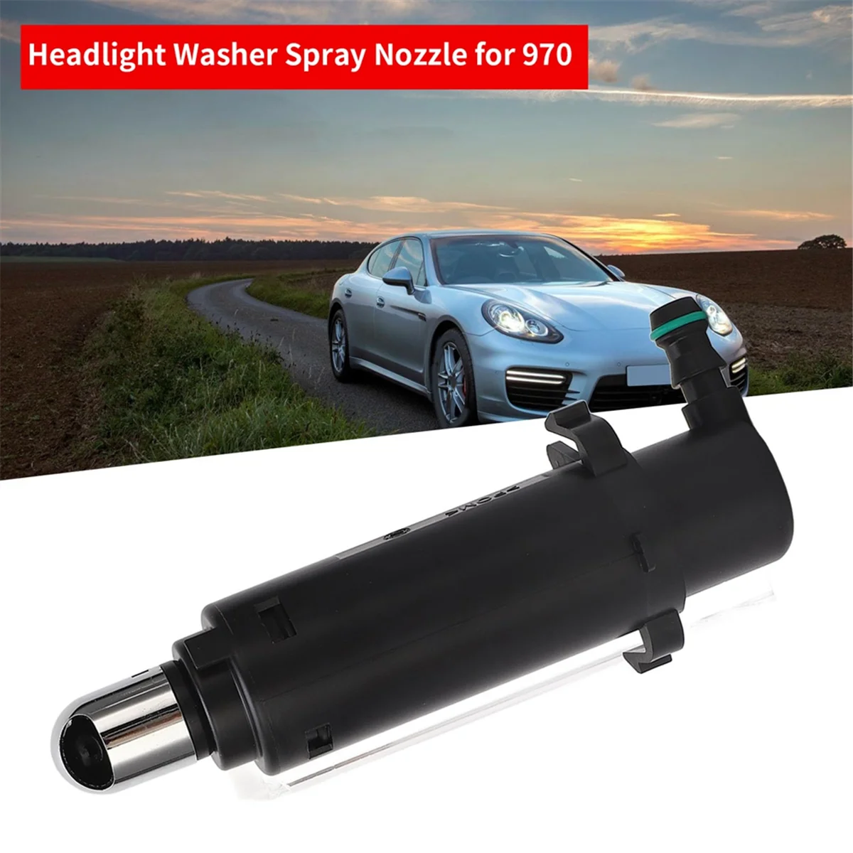 1 Pair Headlight Washer Spray Nozzle Jet Head Light Washer Pump for Panamera 970 2009-2016 97062813300 Panamera Parts