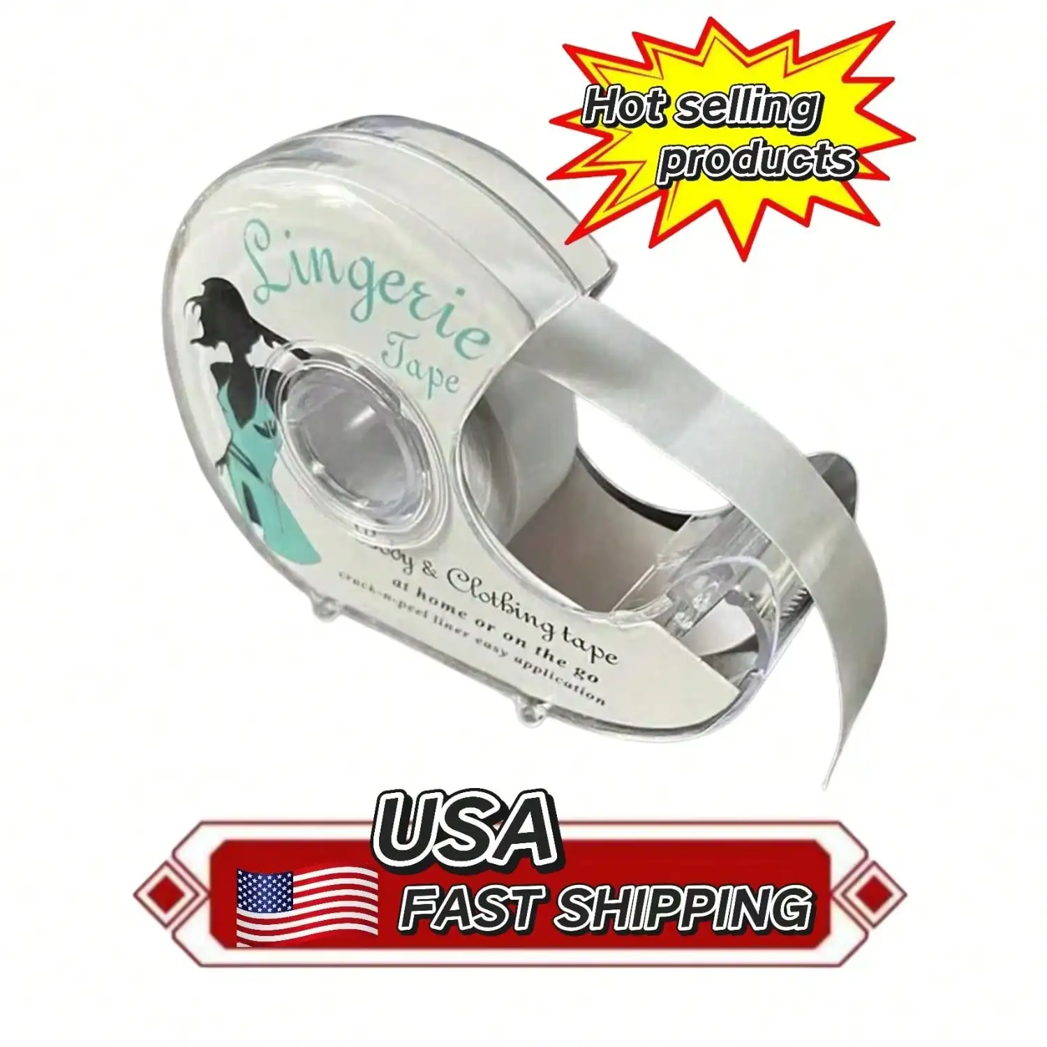

Гибкая двусторонняя невидимая лента для тела и одежды, нетканый материал, прозрачный самоклеящийся аксессуар для бюстгальтера.