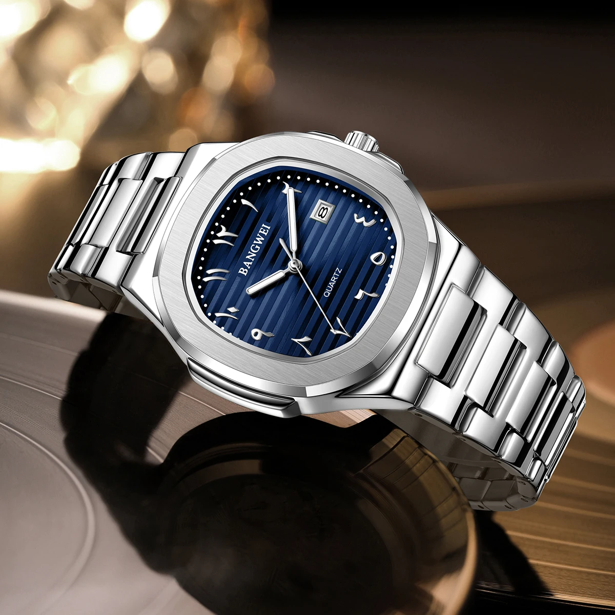 ساعات LIGE للرجال تناظرية كوارتز ستانلس ستيل عسكرية للرجال مقاومة للماء بتصميم كلاسيكي للأعمال وساعة يد للتاريخ