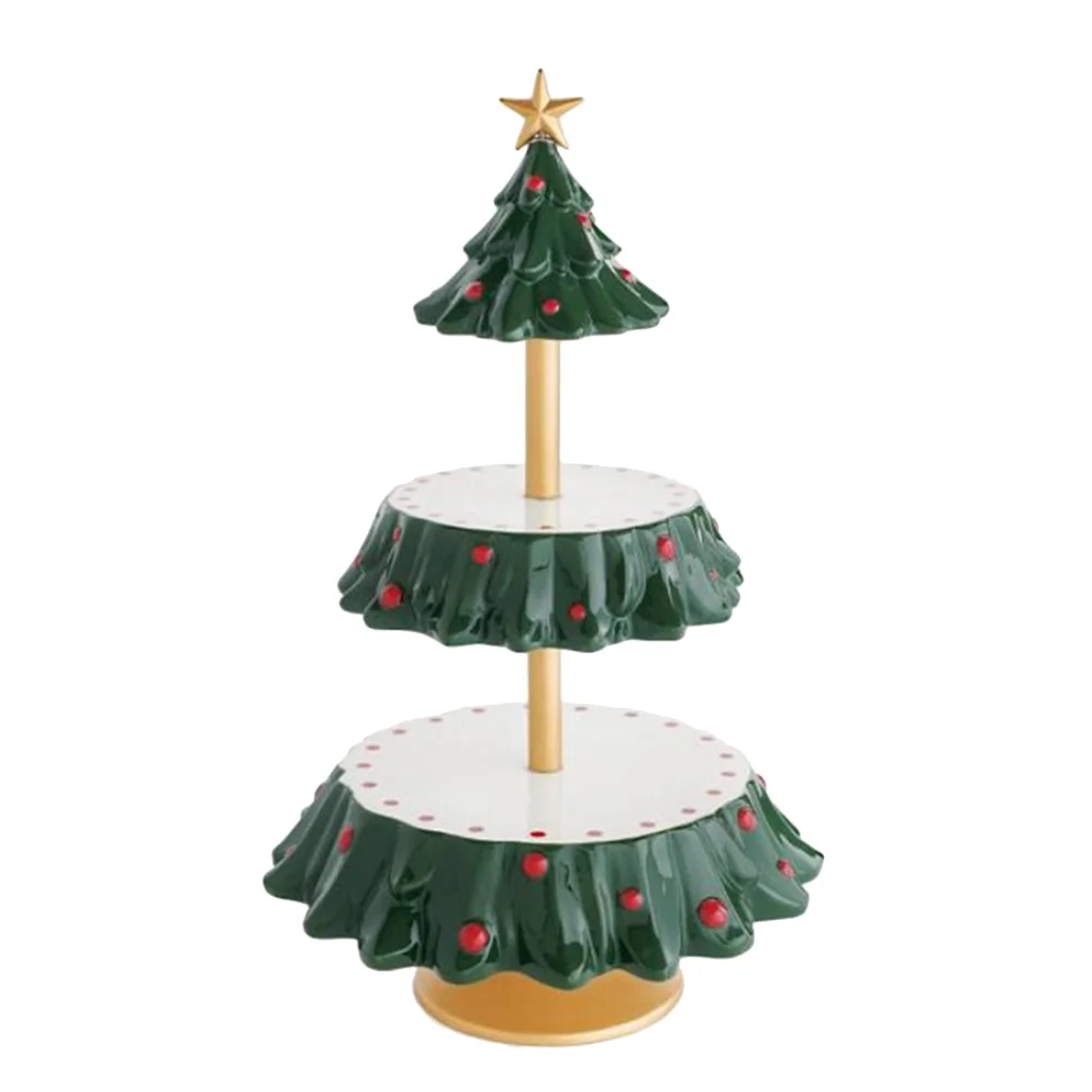 Snack Rack Snacks Xmas Cupcake Stand Holder Paper Dessert Display Tower Resin Serving Fruit