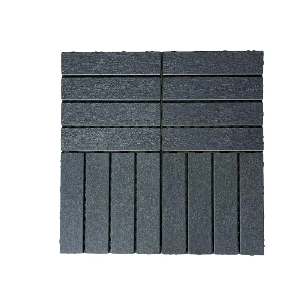 

44 Pack Interlocking Deck Tiles, 12"x12"x0.8" Plastic Patio Flooring Outdoor Waterproof, Weatherproof for Balcony Backyard Pool