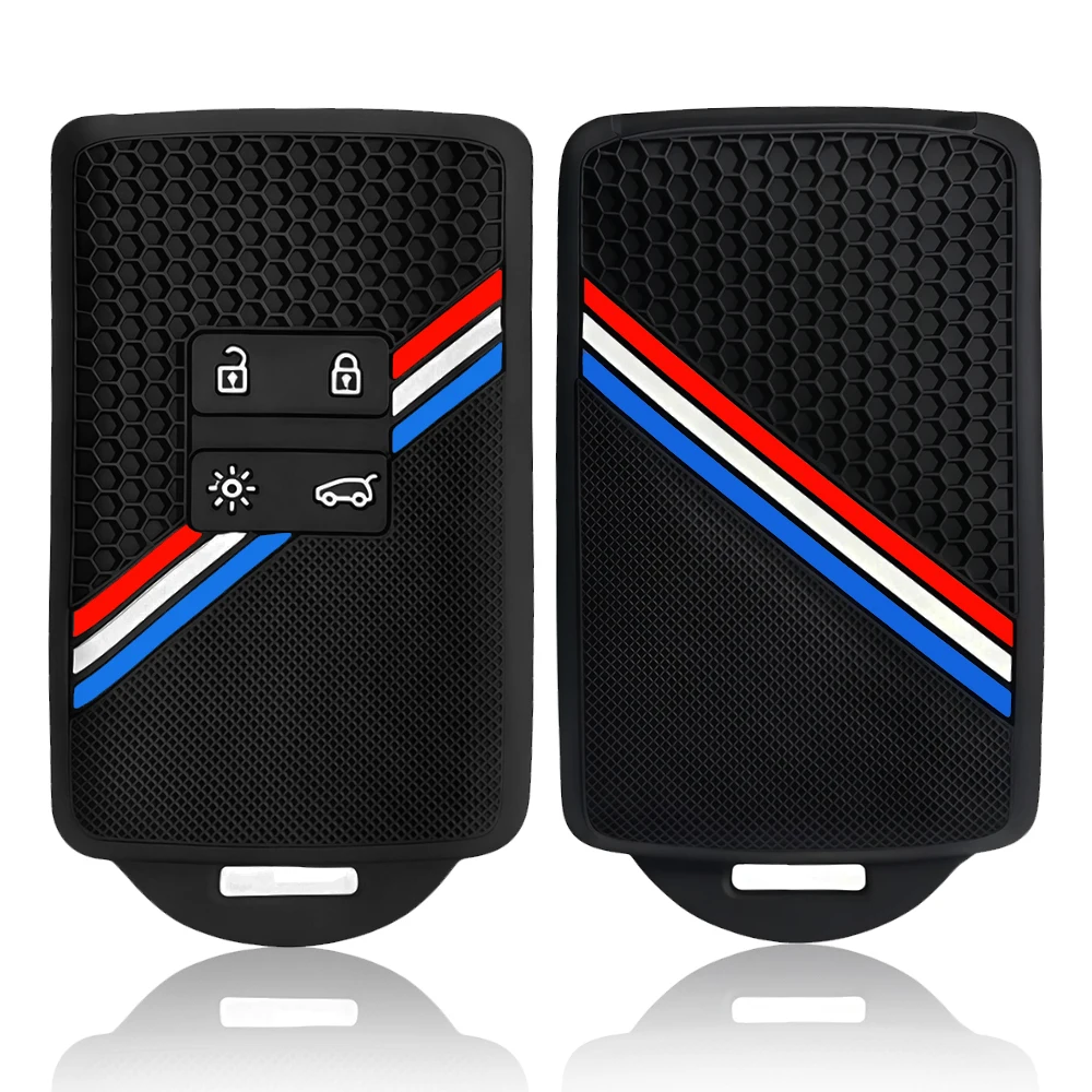 2025 Siliconen Afstandsbediening Autosleutel Case Cover Fob voor Renault Captur Koleos Kadjar Arkana Megane Dacia Duster Sandero Stepway