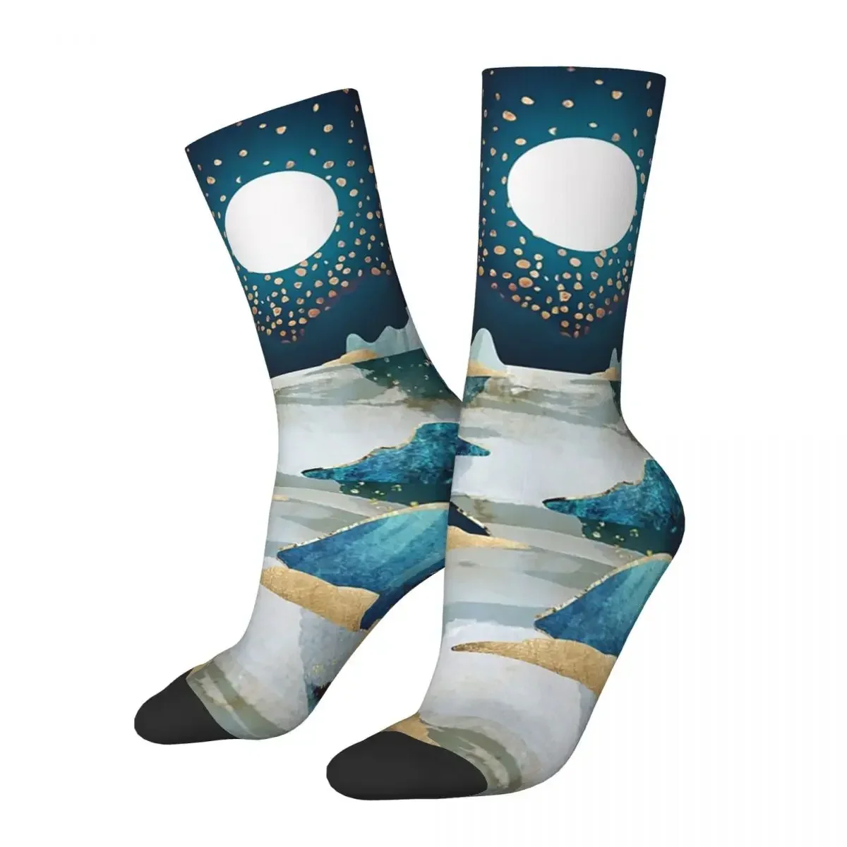 Moon Glow Socks Harajuku High Quality Stockings All Season Long Socks Accessories for Unisex Gifts