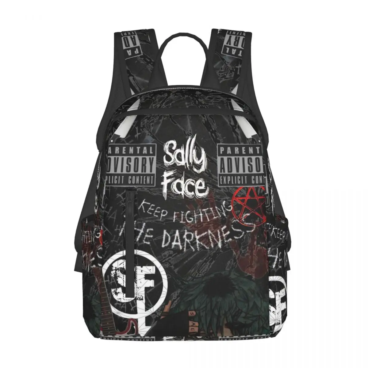 

Sally Face Game Anime SF Horror Sal Fisher Backpack Daypack Large Capacity Kids BookBag School Bag Shoulder Bags for Men Women