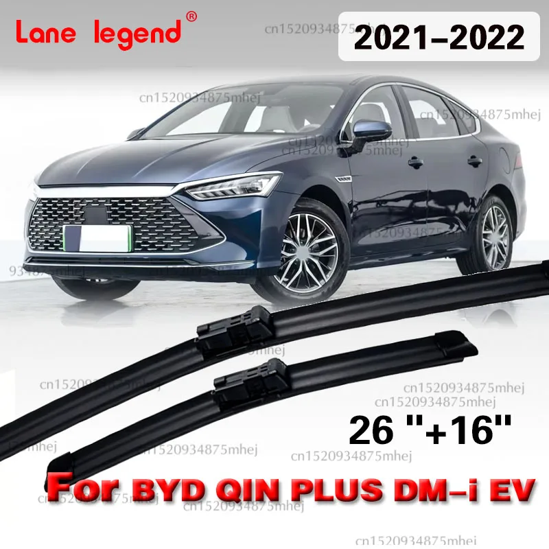 Front Wiper Blades Soft Rubber Windscreen pursuit of excellence 26"+16" Car Wiper For BYD QIN PLUS DM-i EV 2021 2022