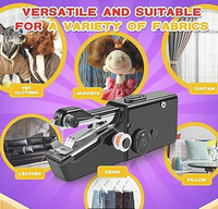 1 mini sewing machine, electric handheld sewing machine, suitable for families, travelers, and beginners.