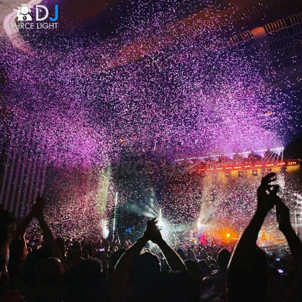 Nowy Handhold Led MINI pojedynczy klosz elektroniczny Confetti armata Shooter kluby nocne DJ Confetti Gun efekt papier kolorowy