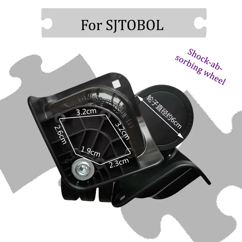 

For SJTOBOL T77 For Luggage 360°Rotating Suitcase Wheels Replacement Parts Wheels Swivel High Wear- Resistant Travel&Business