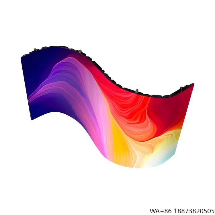 LED  P5  Display Screen Flexible Soft  Module Curved  Advertising Display  Indoor P1.667 P1.86 P1.875 P2 P2.5 P3 P4 P5