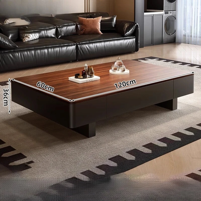 طاولة قهوة مصممة للتخزين قابلة للتمديد من الفولاذ المقاوم للصدأ الحديث طاولة قهوة بسيطة بتصميم حديث أثاث Mesa De Centro