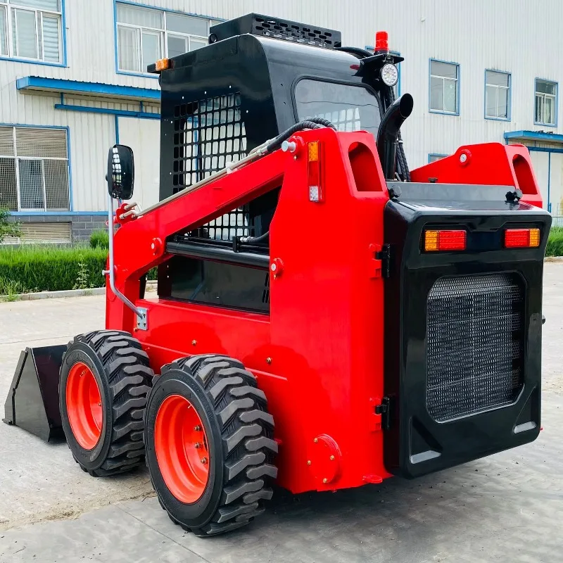 

Skid steer loader, mini snow removal and shoveling equipment, engineering ski steer loader