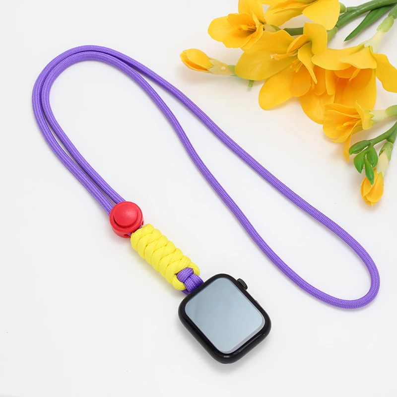 For Apple Watch lanyard 41mm 42mm 45mm 46mm 49mm The rope around the neck s10 s9 s8 s7 s6 Pocket watch braided lanyard s5 s4