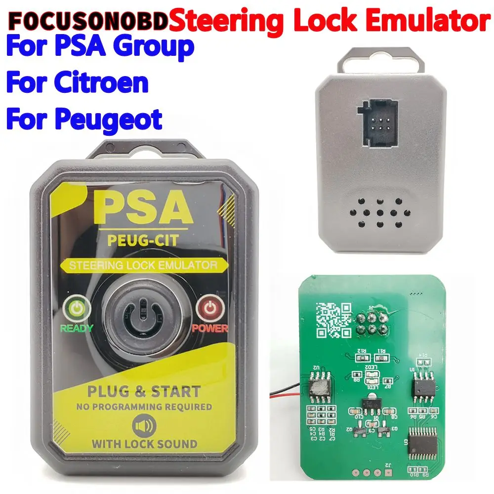 Emulatore Simulatore Universale Blocco Sterzo per Gruppo PSA per Citroen per Peugeot per Opel dal 2011 in poi Plug and Play Senza Programmazione Massima Qualità
