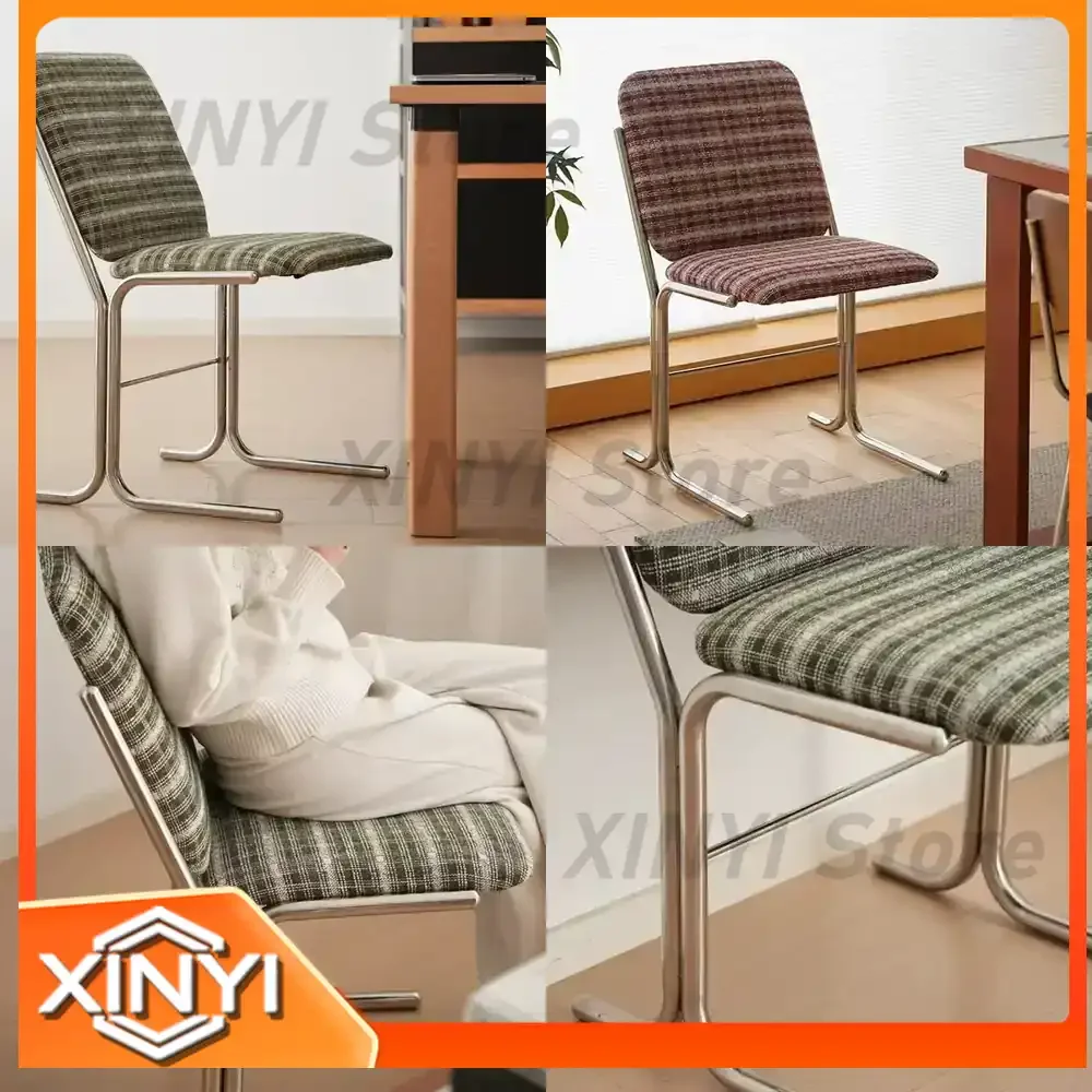 for Living Room Chairs Dining Chairs Stainless Steel Chairs  Designer Vintage Furniture Bauhaus