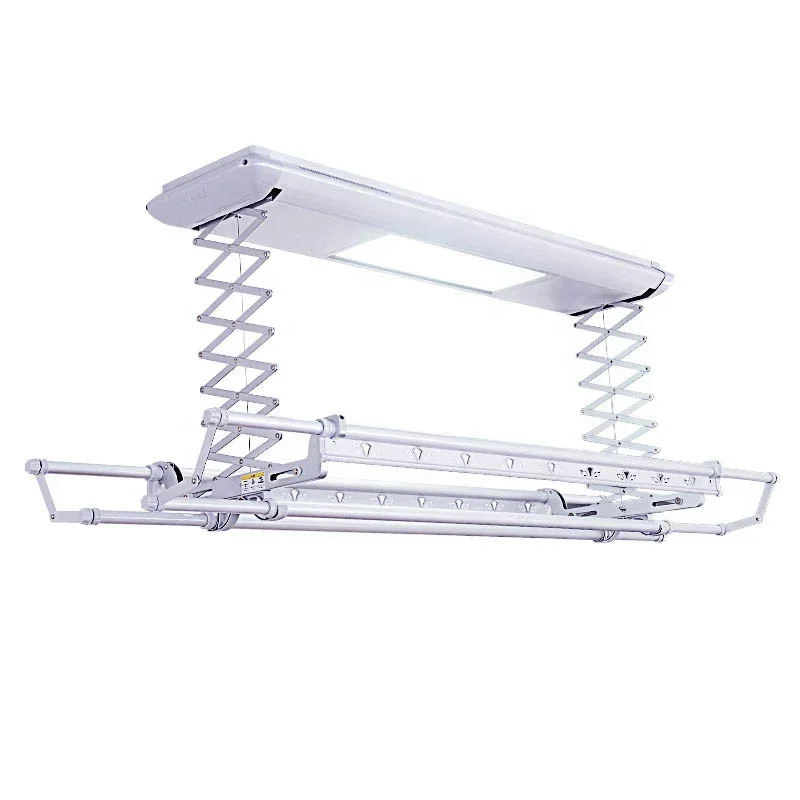 

Space Saving Automatic Lifting Folding Smart Electric Balcony Ceiling mount Laundry Dryer Clothes Hanger Drying Rack