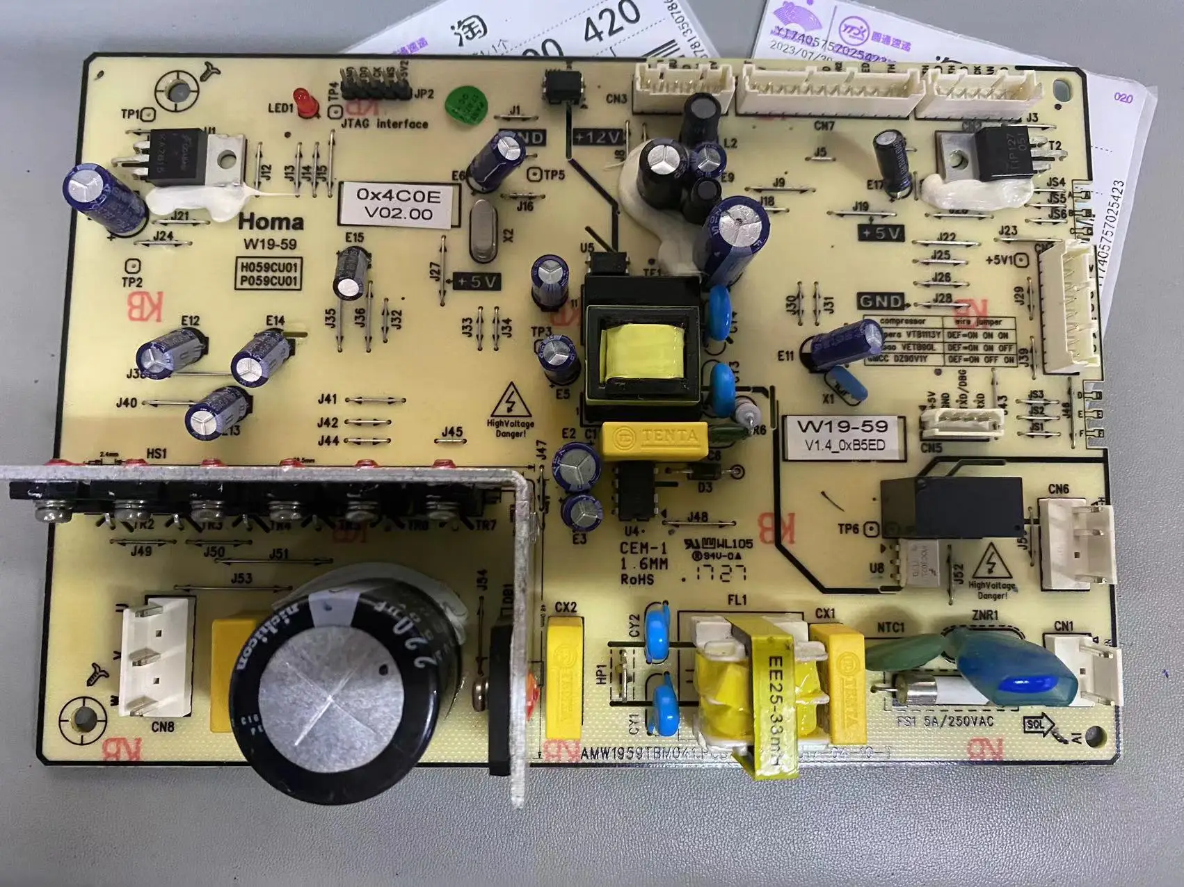 

BCD-450ZP9CN/ZP9CK/ZP9B B1328.4-1 тестовая материнская плата, исправная.