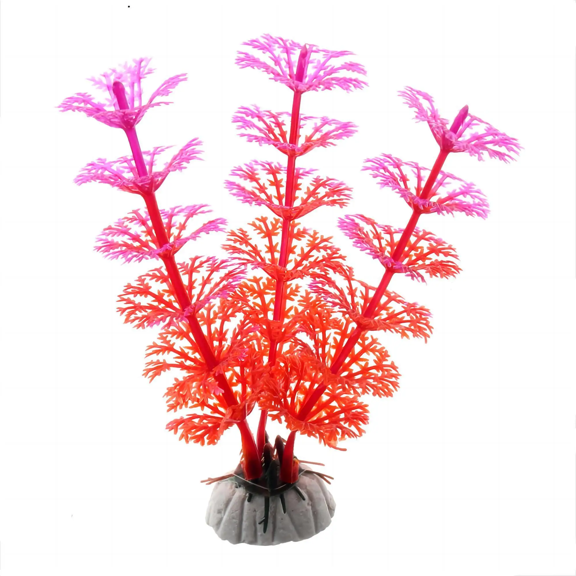 Planta Acuática Simulada Artificial, 7 Colores, Decoración Paisaje Para Pecera, Material Respetuoso Medio Ambiente