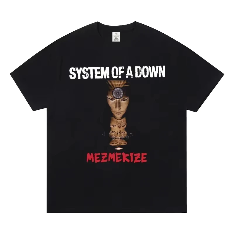 

Футболка с коротким рукавом группы System of A Down, World Rock Europe American Metal SOAD, модные повседневные мужские и женские футболки, топы
