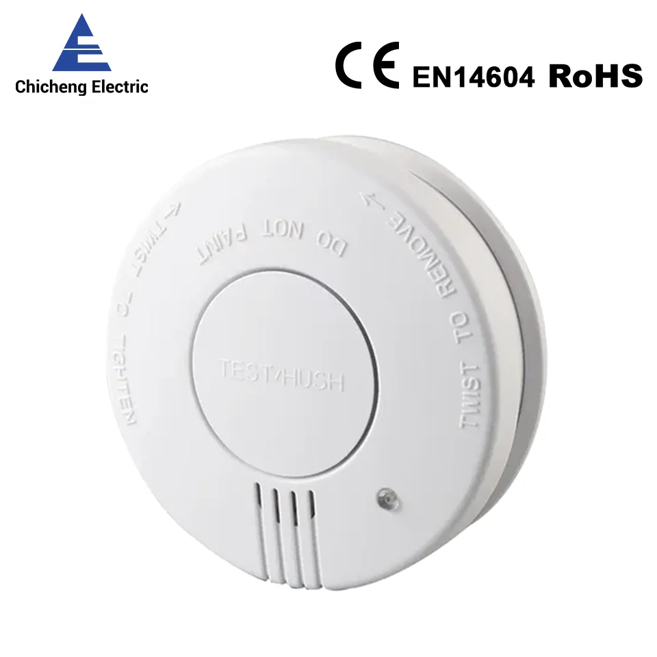 煙探知器 9V 交換可能なバッテリー煙と火災警報器煙センサー低バッテリービープ音キッチン寝室オフィス CE EN14604