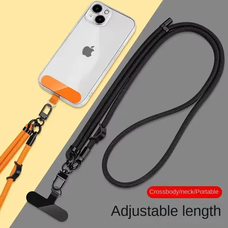 Long Crossbody Phone Lanyard Mobile Phone Adjustable Strap Anti Loss Neck Strap For iPone 15 Samsung Xiaomi Huawei For Key Chain