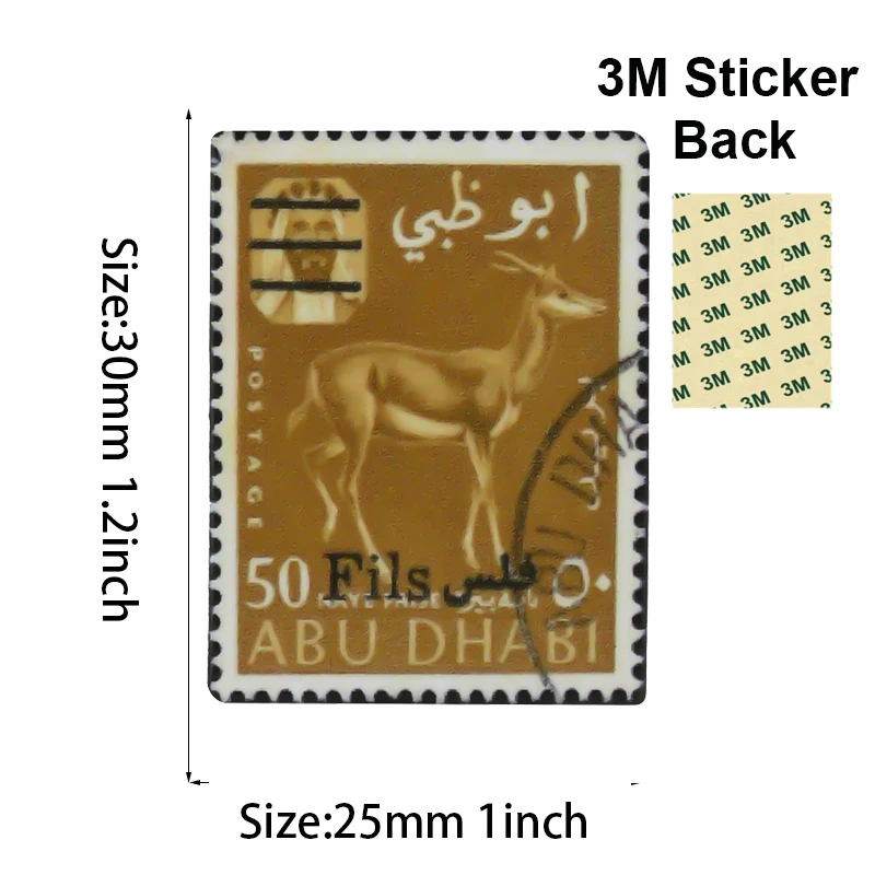 1-5-10-50-100PCS Saudi Arabia Mobile Phone 3M Sticker Badge Metal Pin Broooches Pins