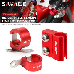 Abrazadera de soporte de manguera de freno para HONDA CRF 250 R/X 450 L/RL/RX CRF450R CRF250R CRF150R, guía de abrazadera de Cable de freno delantero trasero de motocicleta