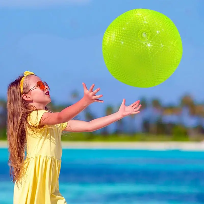 Grande bola de praia inflável para piscina, feita de pvc, para jogos aquáticos, grande, 15 polegadas