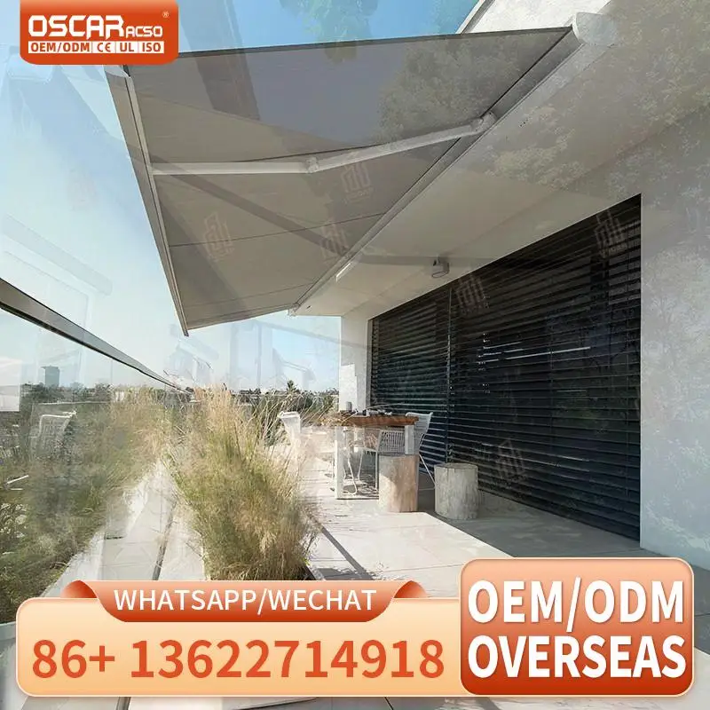 

Manual s 3M*15M Max Projection 70m Aluminum Alloy Outdoor Patio Shade Rainproof USA Garden Terrace Balcony Use Retractable Awnin