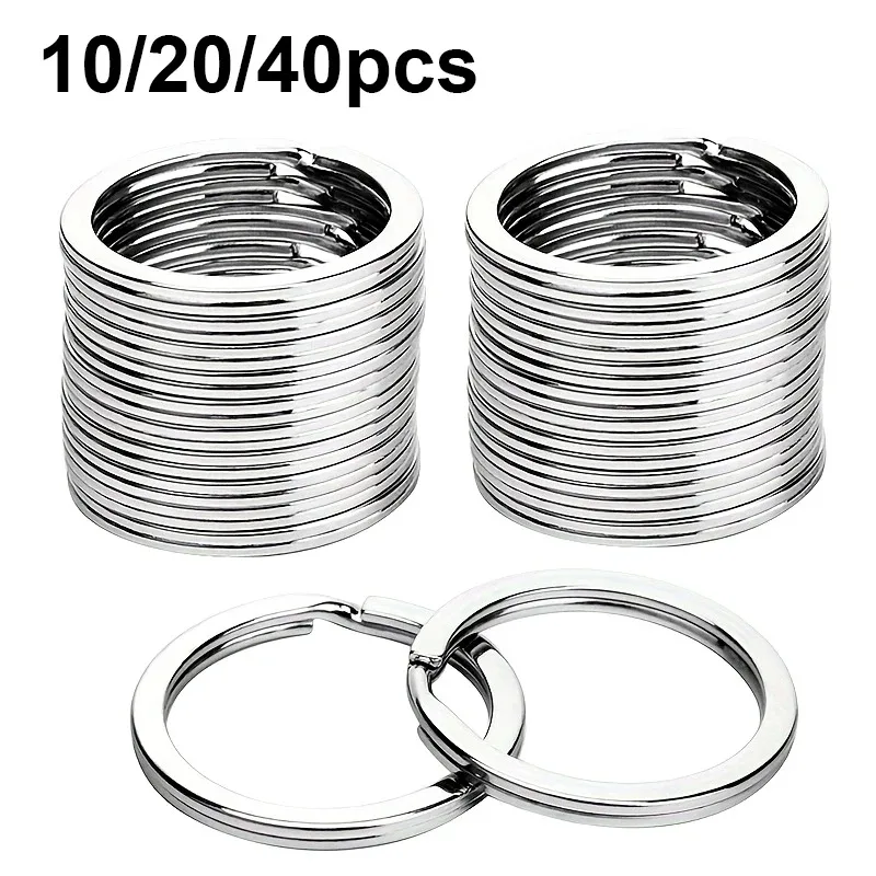 5-100pcs Split Key Rings Keyrings, Key Rings Bulk, Flat Keychain Ring Split Key Ring For Home Car Keys Bag Hanging Accessori