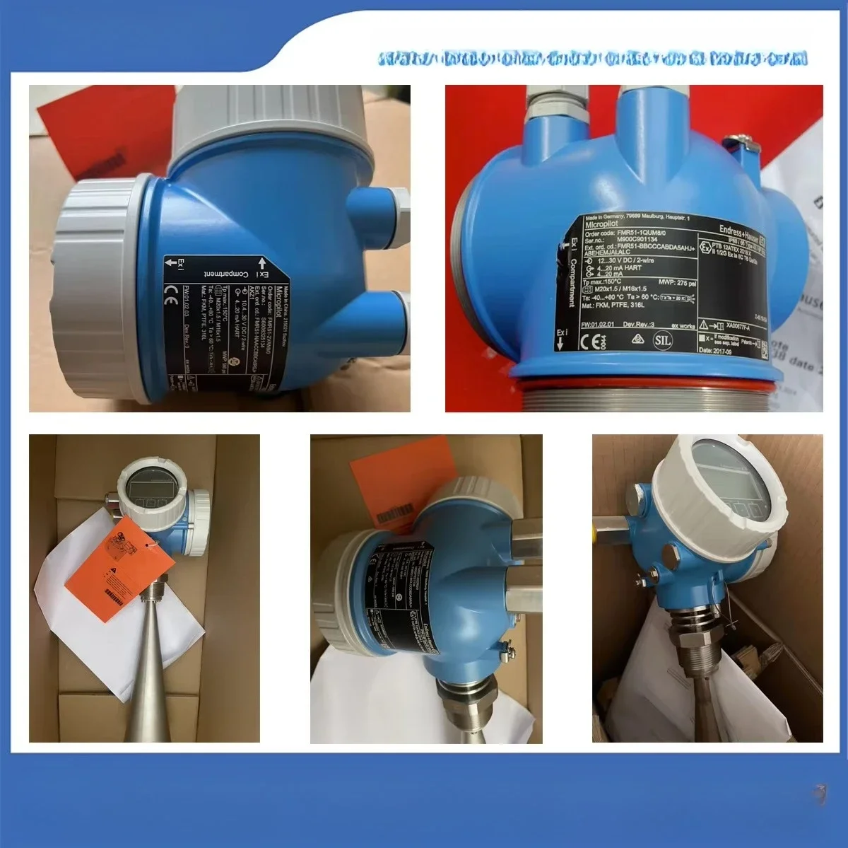 Endress+Hauser E+H FMR51 Radar Level Meter an Application Specific Radar Level Transmitter and Sensor