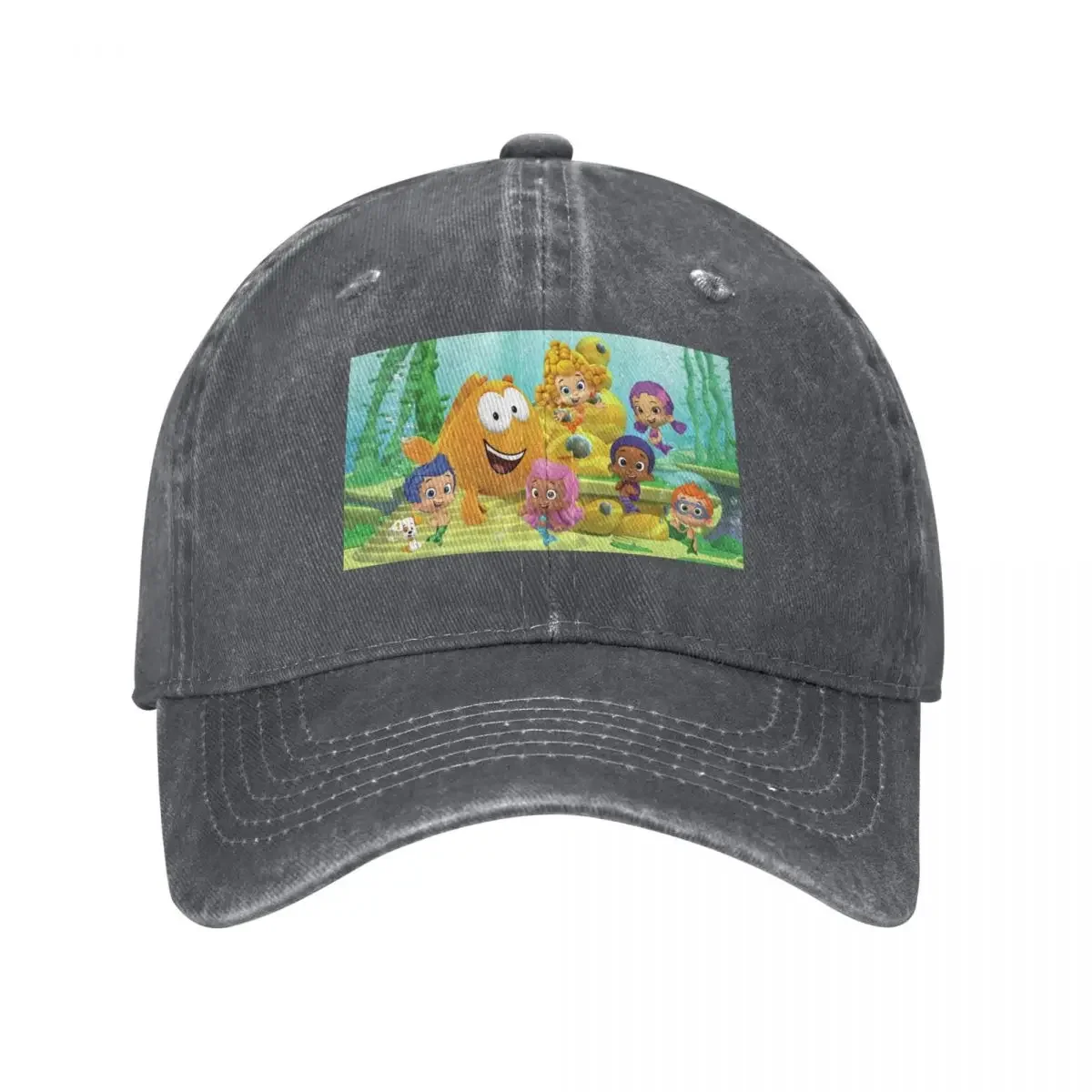 Bubble Guppies Company Baseball Cap black Christmas Hat Big Size Hat Hats For Women Men's