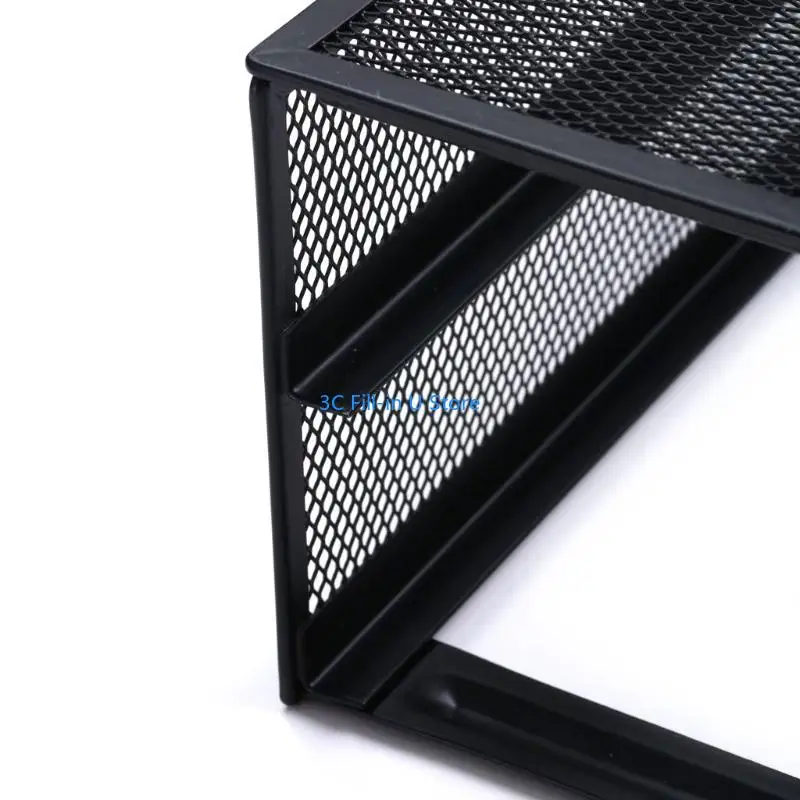 G8TA Computer Monitor Stand Metal Mesh Computer Desk Storage for Desktop