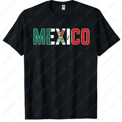 Summer Mexico T-Shirts Mexican Flag Graphic Streetwear Men Women Fashion Loose Short Sleeve T Shirt Cotton Tees Tops Clothing