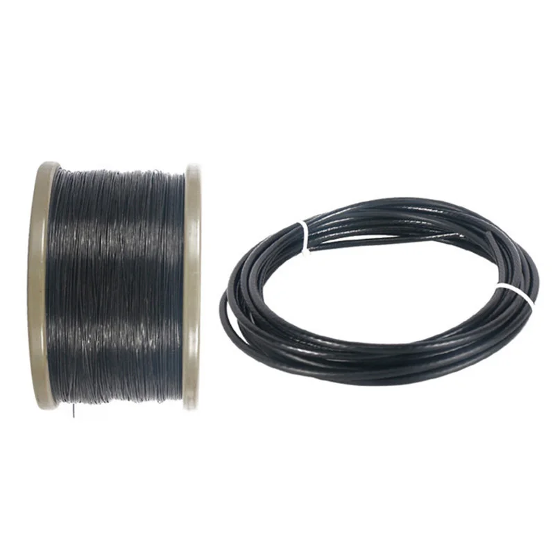 1/10Meter 304 Stainless Steel Black PVC Coated Wire Rope 7*7 Strands Soft Clothesline