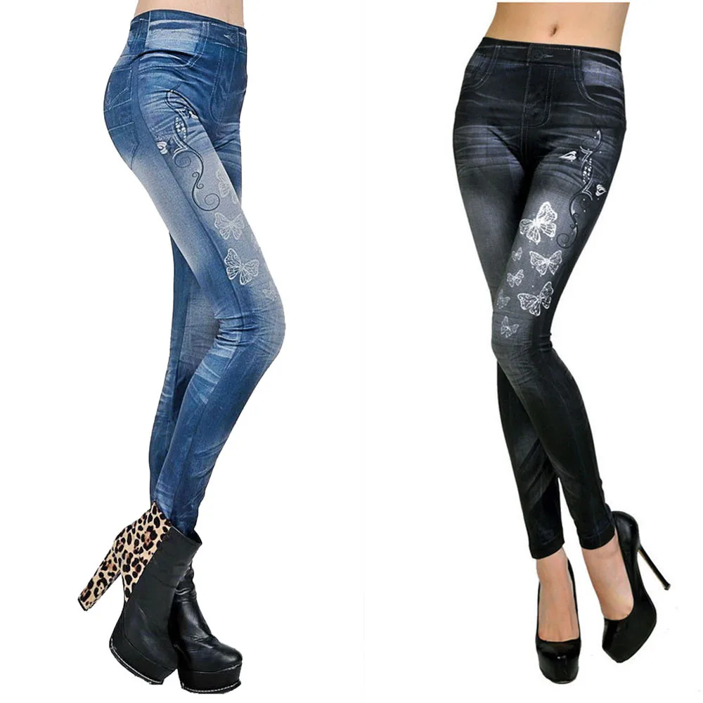 Cute Lingerie Fashion Women Slim Stretchy Jeggings Pants Leggings Trouser Pants Vintage Briefs