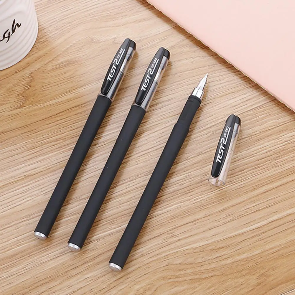 학교 용품 젤 펜 세트, 검정 잉크 컬러, 0.5mm 볼펜, 카와이 펜 쓰기 도구, 학교 사무실 문구 도매, 1 개