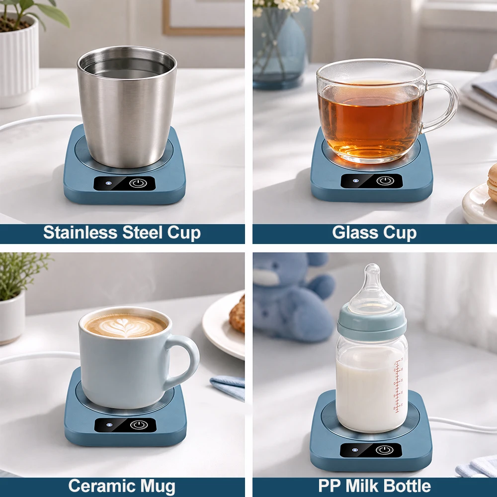 Electric Heater Cup Mug Warmer Coffee Mug USB Mug Warmer Heater Warm Mat Constant Temperature Coaster For Home Office Gifts image 3