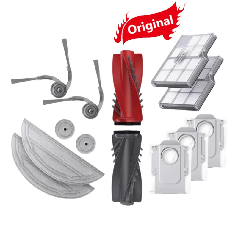 

Original roborock saros 10/s9 maxv ultra filtro duodivide principal/escova lateral mop saco de pó robô aspirador peças opcionais