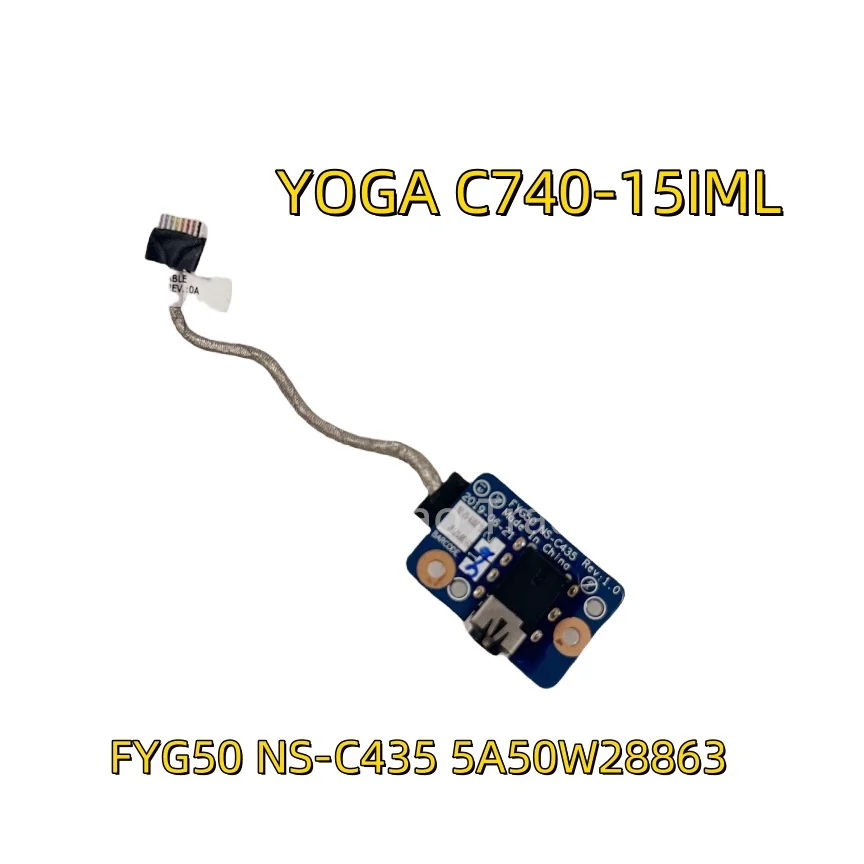 

For Lenovo YOGA C740-15IML TYPE 81TD Aduio Board With Cable FYG50 NS-C435 5A50W28863