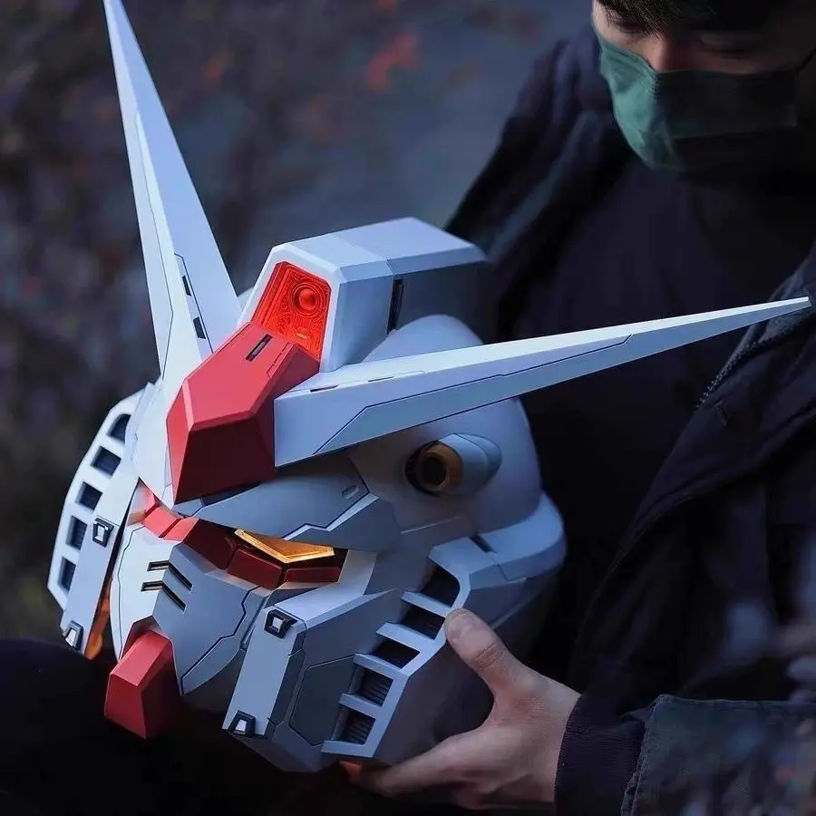 RX-78-2 Ganso Yuan Zu Mobile Suit Casco Indossabile Casco Luminoso Cos Comic Mostra Modello Figure Regalo Decorativo Da Collezione