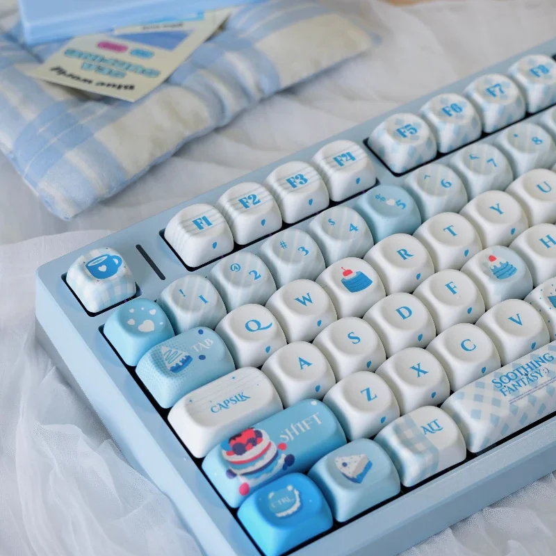 Sui Dreams 134keys Keycap Set Custom New MOA Profile Thermal Sublimation PBT Keycaps for MX Switch Mechanical Keyboard Key Caps