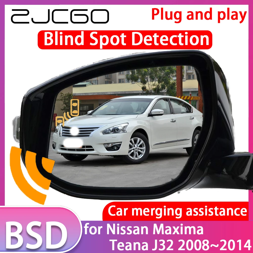 

ZJCGO for Nissan Maxima Teana J32 2008-2014 Blind Spot Detection Car BSD BSA BSM System Driving Warning Radar Alert Mirror